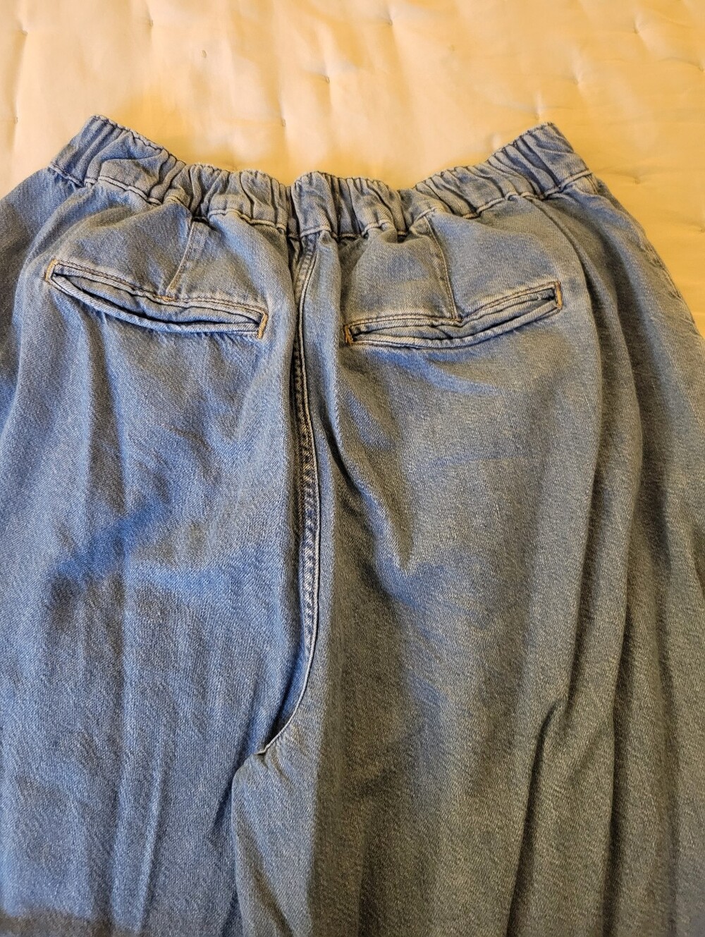 Pilcro Light Wash Wide-Leg Denim Culottes - Picture 5 of 5